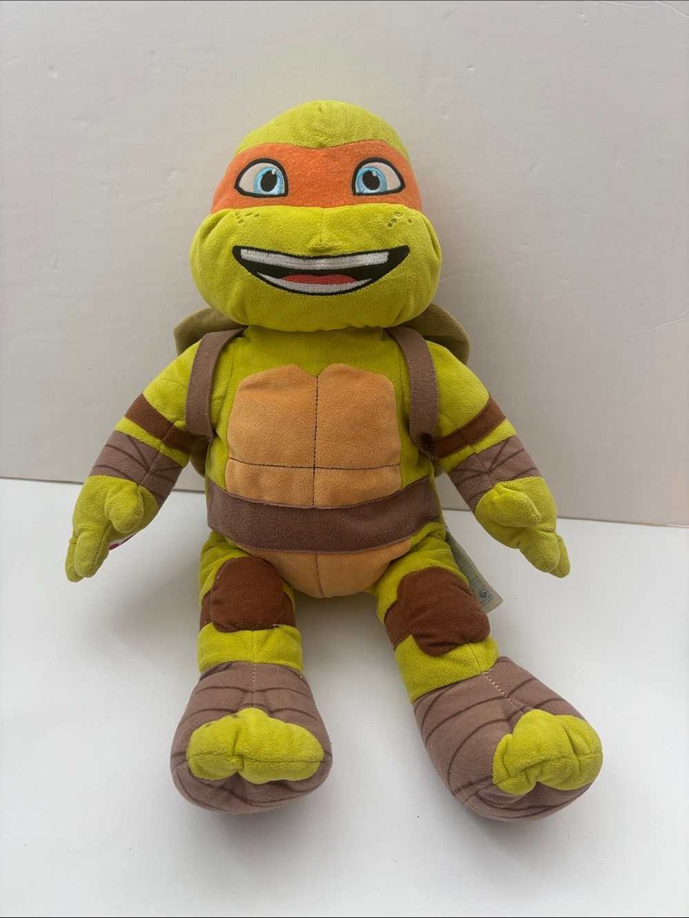 Build-A-Bear TMNT Michelangelo Plush 18" Orange Mask Ninja Turtles Stuffed Toy